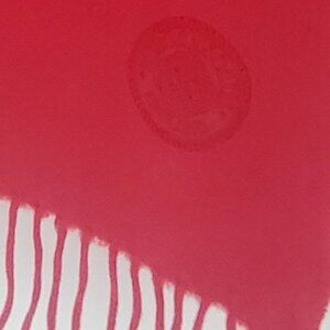 Red Cashmere Scarf made in UK, unisex